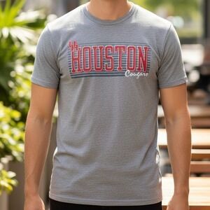University of Houston Cougars | Rivalry Thread | Grey Casual T-Shirt | Men | 2XL